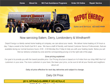 Tablet Screenshot of depotenergy.com